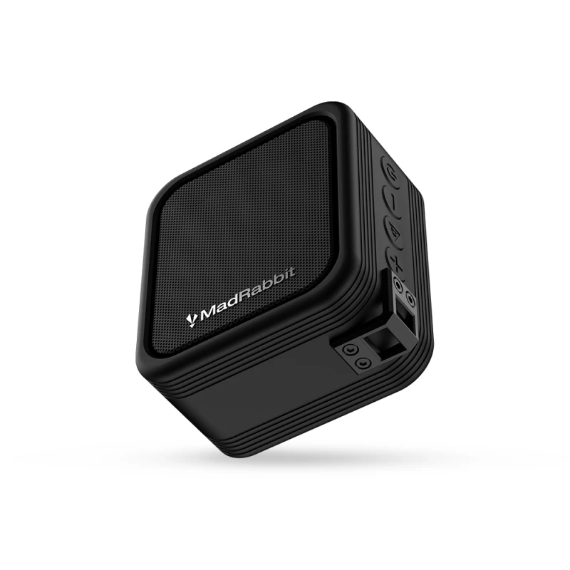 MadRabbit Sound Rock Wireless Portable Bluetooth Speaker with Deep Bass Subwoofer, IPX7, Call Function, Hook Lock black MadRabbit Sound Rock Wireless Portable Bluetooth Speaker with Deep Bass Subwoofer, IPX7, Call Function, Hook Lock black