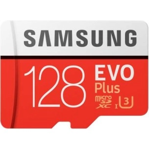SAMSUNG EVO Plus 128 GB SD Card Class 10 100 MB/s Memory Card With Adapter