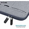 AirCase Laptop Bag Sleeve Case Cover for 14-Inch Laptop MacBook 6-Multi Pockets Carbon Black AirCase Laptop Bag Sleeve Case Cover for 14-Inch Laptop MacBook 6-Multi Pockets Carbon Black