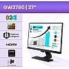 BenQ 27 inch (68.6 cm) Slim Bezel LED Backlit Computer Monitor BenQ 27 inch (68.6 cm) Slim Bezel LED Backlit Computer Monitor