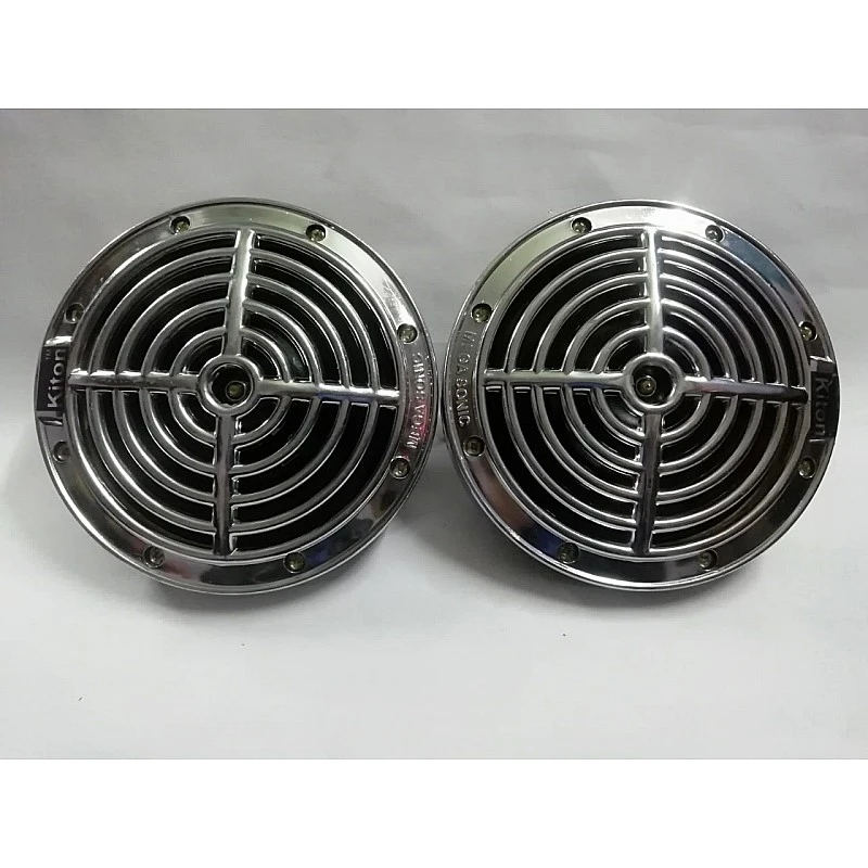 Kiton Plastic Chrome Vibro Mega Sonic 12V Universal Horn DC 150 mm Kiton Plastic Chrome Vibro Mega Sonic 12V Universal Horn DC 150 mm