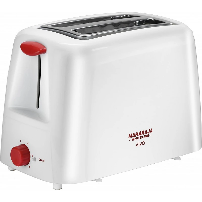 Maharaja Whiteline Viva 750-Watt Pop-up Toaster (Red and White) Maharaja Whiteline Viva 750-Watt Pop-up Toaster (Red and White)