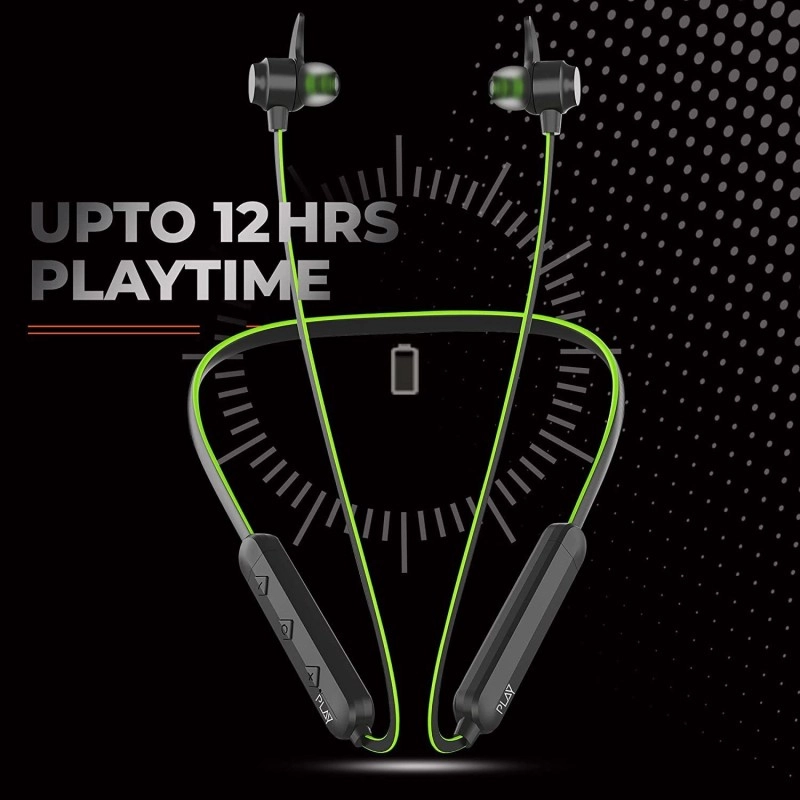 World of PLAY Wireless Neckband Headset (Black)