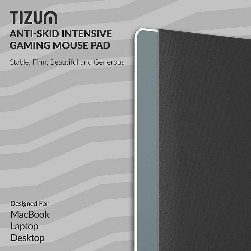 Tizum Aluminium Mousepad - Anti-Skid Intensive Gaming Mouse Pad for MacBook-c Tizum Aluminium Mousepad - Anti-Skid Intensive Gaming Mouse Pad for MacBook-c