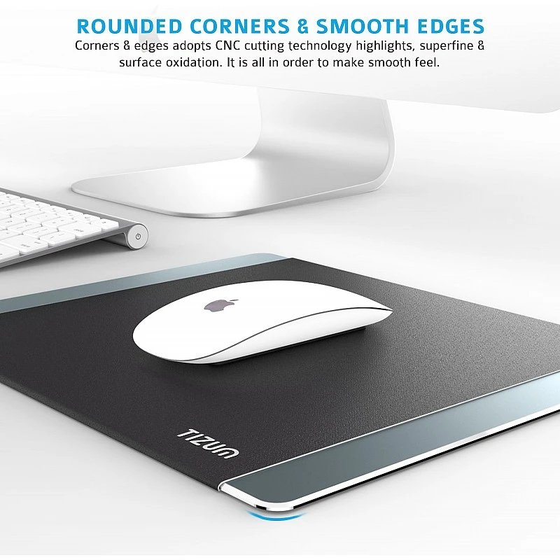 Tizum Aluminium Mousepad - Anti-Skid Intensive Gaming Mouse Pad for MacBook-c Tizum Aluminium Mousepad - Anti-Skid Intensive Gaming Mouse Pad for MacBook-c