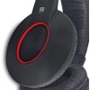 iBall EarWear Rock, Pitch Perfect Sound, Over-Ear Wired Headphones with Mic, Black & Red