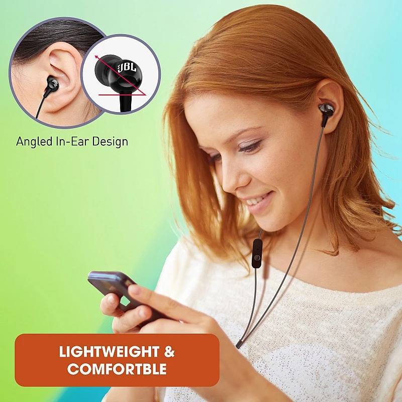 JBL C150SI by Harman in-Ear Headphones with Mic (Black) JBL C150SI by Harman in-Ear Headphones with Mic (Black)