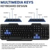 Amkette Xcite NEO Wired USB Keyboard and Mouse Combo with Spill Resistant