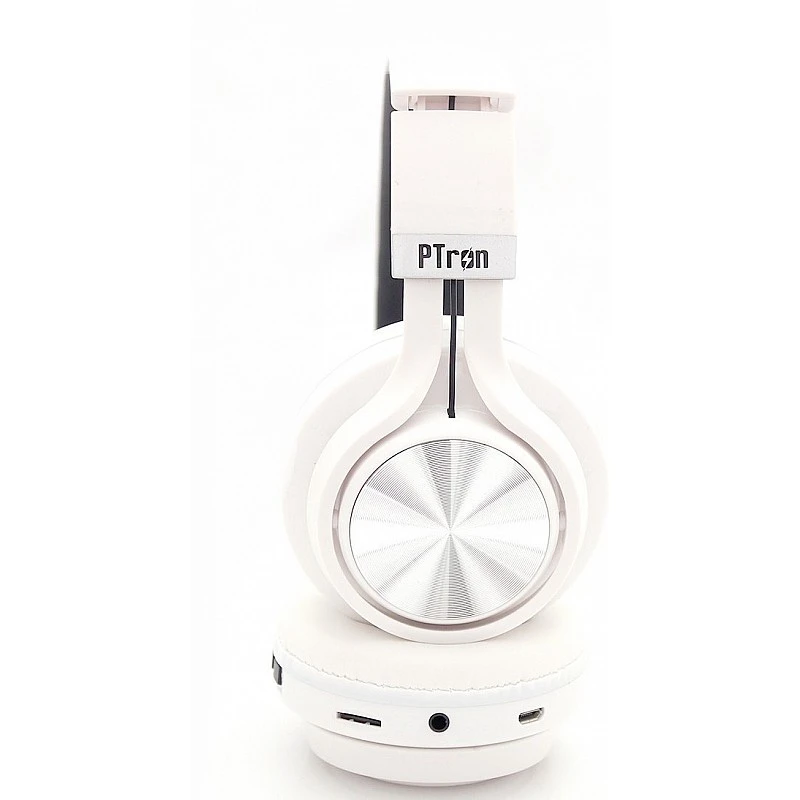 PTron Kicks On-Ear Wireless Bluetooth Headphones (White) PTron Kicks On-Ear Wireless Bluetooth Headphones (White)