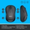 Logitech M220 Silent Wireless Mobile Mouse (Grey)