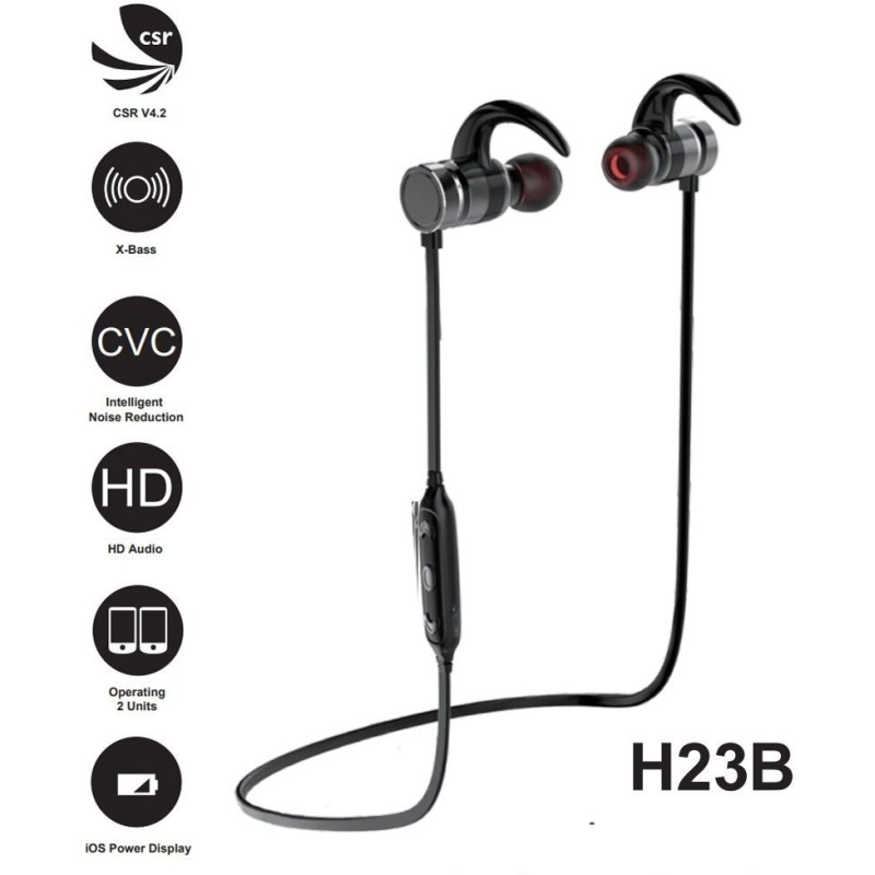 Ant Audio H23B in-Ear Bluetooth Sports Earbud Earphones with Mic (Black) Ant Audio H23B in-Ear Bluetooth Sports Earbud Earphones with Mic (Black)