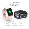 Ambrane Flex 1.69inch Lucid display and SPO2 Smartwatch Black Strap