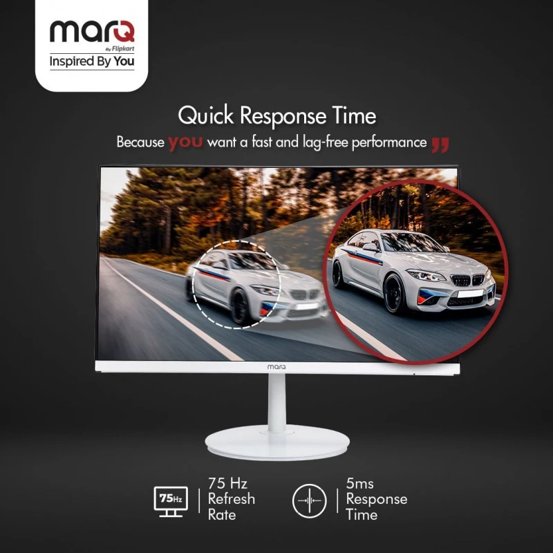 MarQ by Flipkart 55.88 cm (22 inch) Full HD LED Backlit VA Panel with 2 X 3W Inbuilt Speakers Monitor (22FHDMVQIIHB) (Adaptive Sync, Response Time: 5 ms, 75 Hz Refresh Rate)#JustHere MarQ by Flipkart 55.88 cm (22 inch) Full HD LED Backlit VA Panel with 2 X 3W Inbuilt Speakers Monitor (22FHDMVQIIHB) (Adaptive Sync, Response Time: 5 ms, 75 Hz Refresh Rate)#JustHere