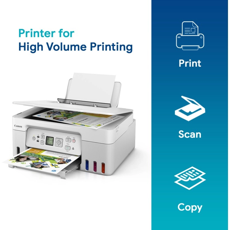 Canon PIXMA MegaTank G3770 Red All-in-one WiFi Inktank Colour Printer with 1 Year Additional Warranty on Product Registration