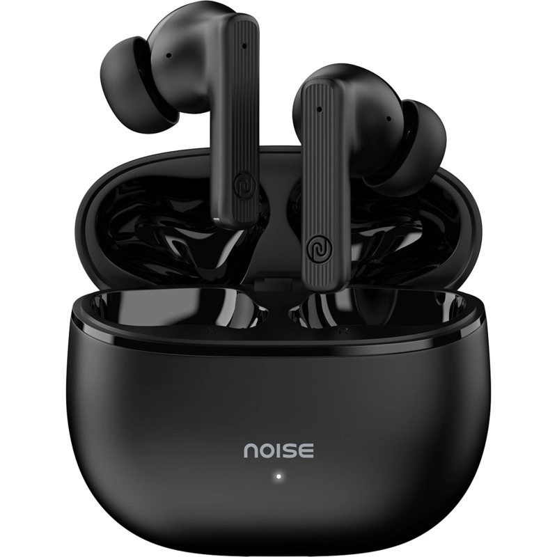 Noise Air Buds 3 with 45 Hours Playtime, Environmental Noise Cancellation, Quad Mic Bluetooth  (Jet Black, True Wireless)