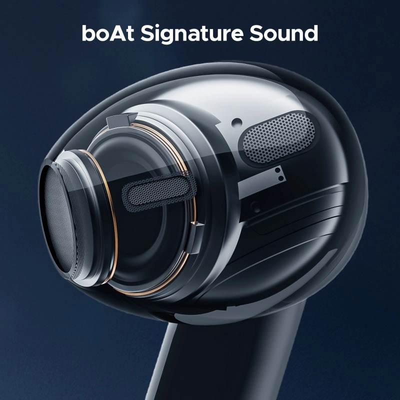 boAt Airdopes 118 WROGN Edition w/ 50 HRS Playback, Quad Mics ENx Tech & Beast mode Bluetooth  (Sapphire Blue, True Wireless)