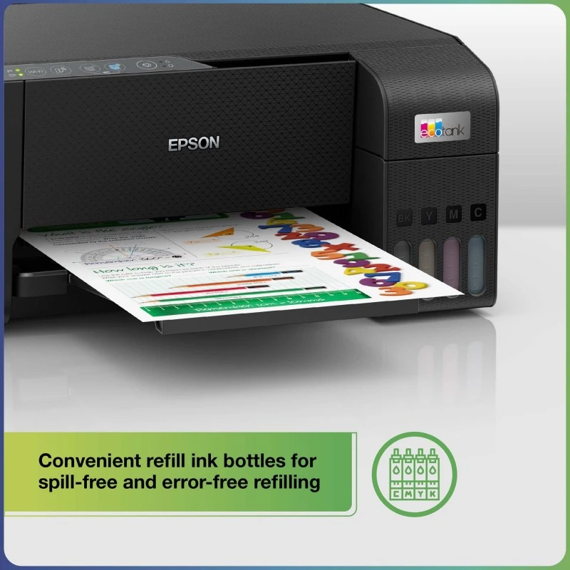 Epson Ecotank L3250 A4 Wi-Fi All-in-One Ink Tank Colour Printer Ink, Black Epson Ecotank L3250 A4 Wi-Fi All-in-One Ink Tank Colour Printer Ink, Black
