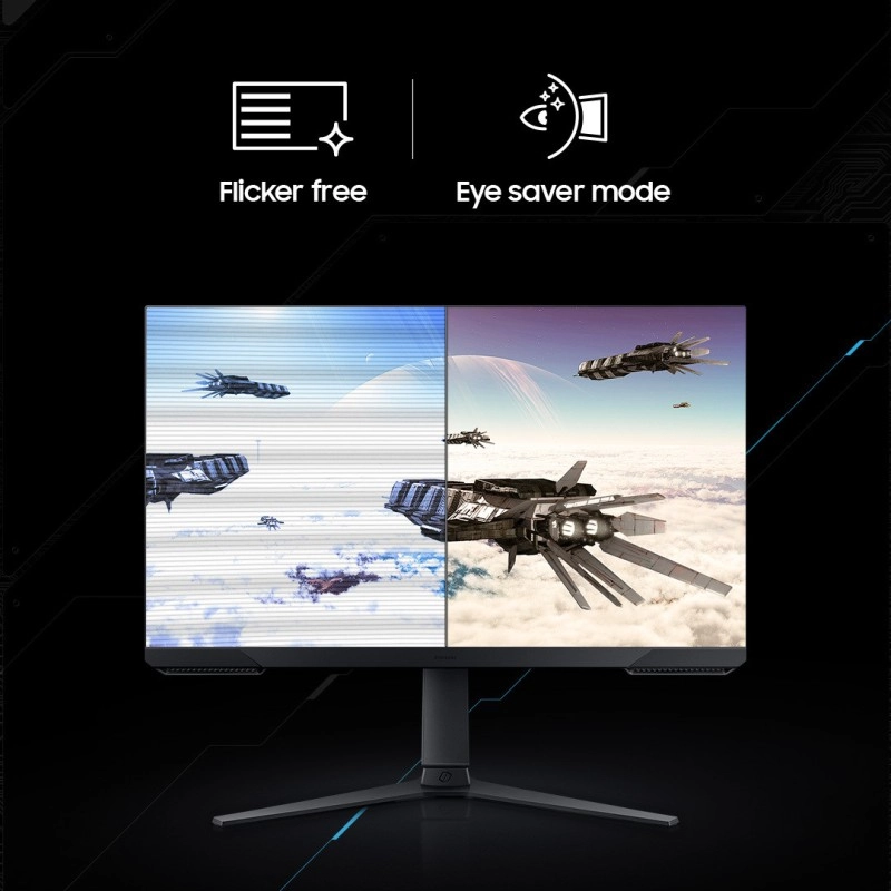 SAMSUNG Odyssey G3 60.96 cm (24 inch) Full HD VA Panel with Height Adjustable Stand, Eye Saver Mode, 3-Sided Borderless Display Flat Gaming Monitor (LS24AG320NWXXL/LS24AG322NWXXL)