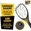 HIT Anti Mosquito Racquet | 6 months Warranty | Rechargeable Mosquito Killer Bat with LED Light | Charge Before Use