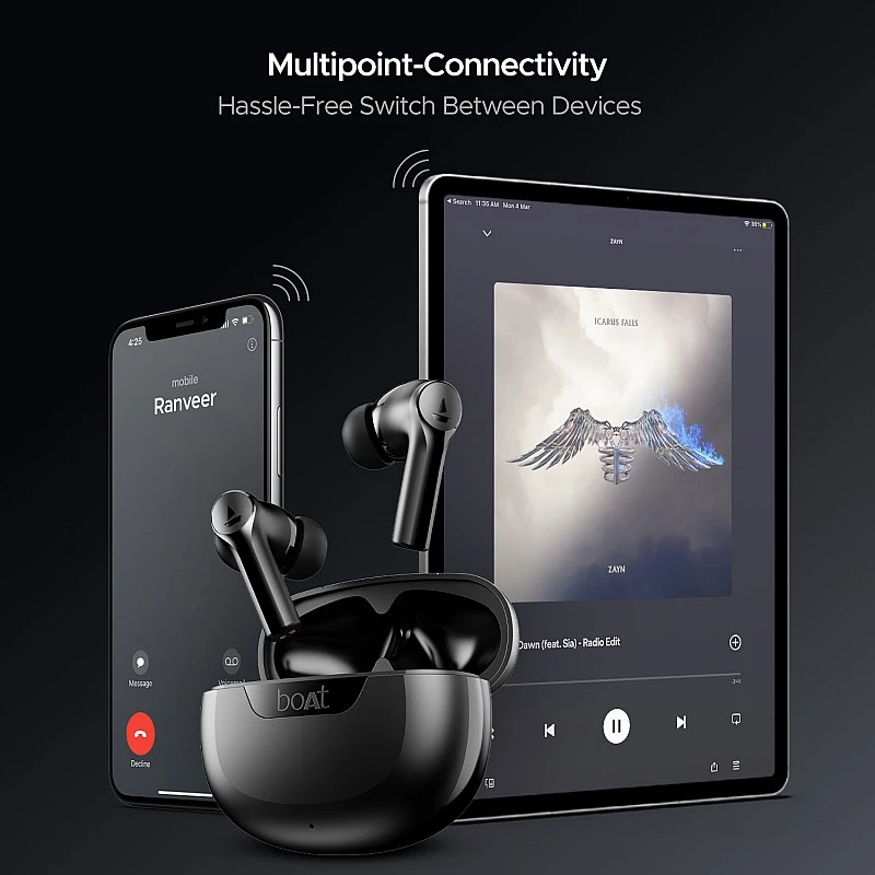 boAt Airdopes 300, Cinematic Spatial Audio, 50HRS Battery, 4Mic AI ENx, Fast Charge, App Support, Low Latency, IPX4, v5.3 Bluetooth Earbuds, TWS Ear Buds Wireless Earphones with mic boAt Airdopes 300, Cinematic Spatial Audio, 50HRS Battery, 4Mic AI ENx, Fast Charge, App Support, Low Latency, IPX4, v5.3 Bluetooth Earbuds, TWS Ear Buds Wireless Earphones with mic
