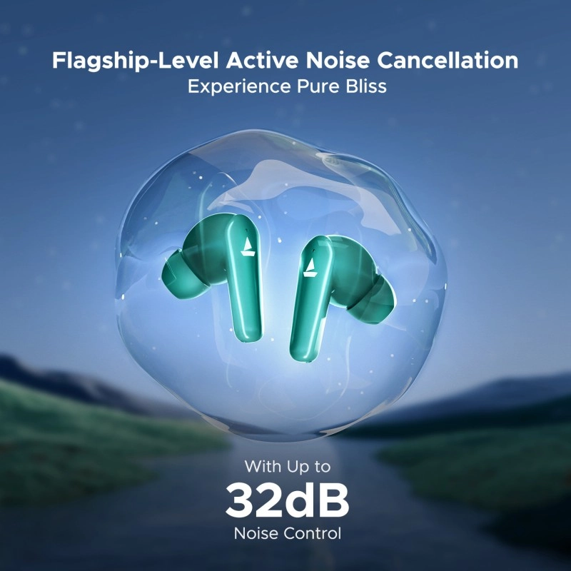 boAt Airdopes 131 Elite ANC w/ Active Noise Cancellation,60HRS Playback,Chrome Design Bluetooth (Active Teal, True Wireless) boAt Airdopes 131 Elite ANC w/ Active Noise Cancellation,60HRS Playback,Chrome Design Bluetooth (Active Teal, True Wireless)