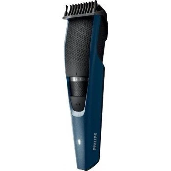 Philips BT3235/15 Beard Trimmer for Men 90 min runtime 20 length setting with battery indicator, Blue