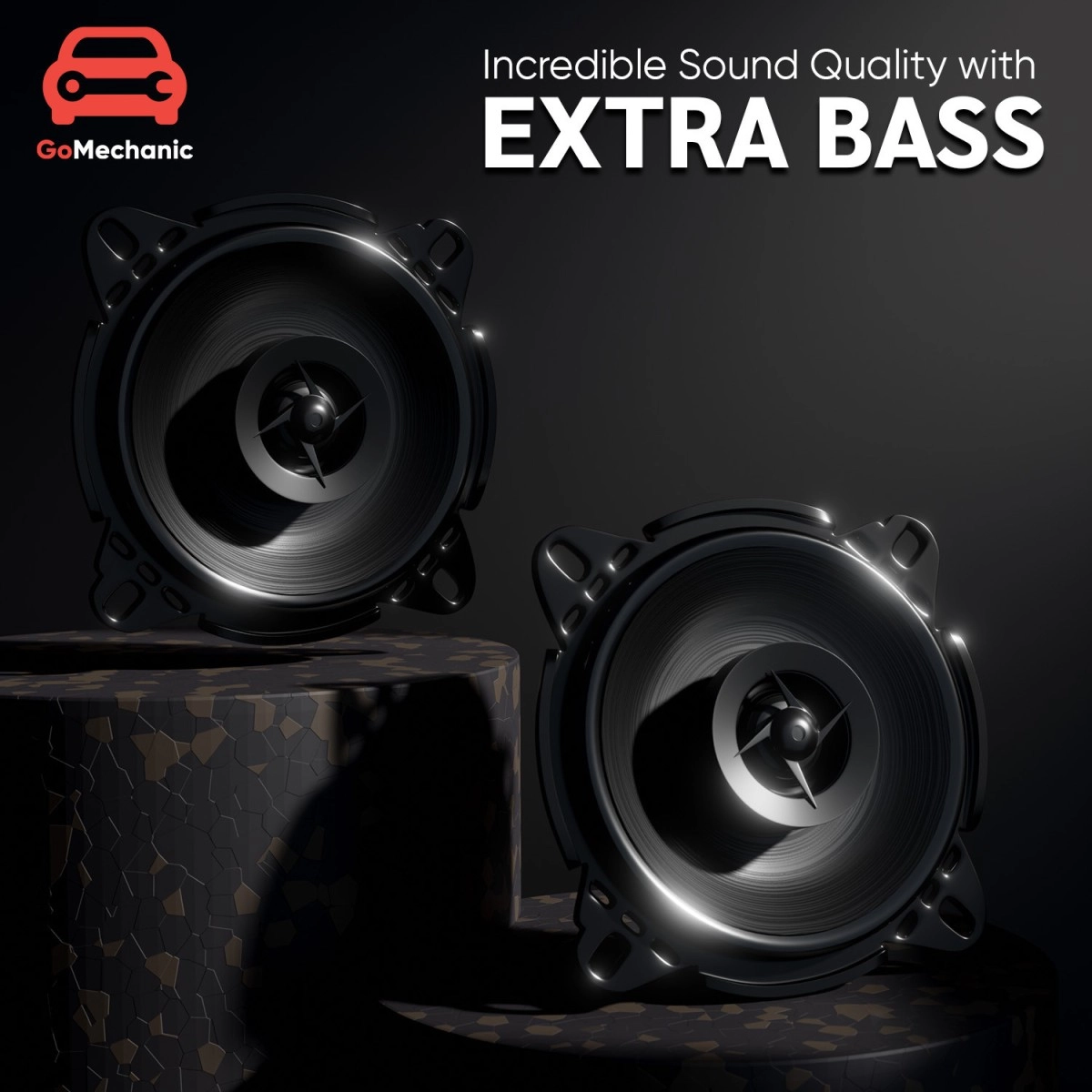 GoMechanic Premium 6 Inch 2-way Super Bass Sonus S2 Coaxial Car Speaker