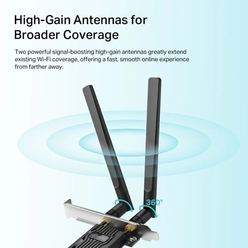 TP-Link Archer TX20E AX1800 Wi-Fi 6 Bluetooth 5.2 PCIe Lan Adapter  (1000 Mbps)