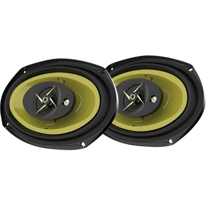 GoMechanic Premium Sonus S3 GOLD 6X9 inch with In-built Tweeter Speaker Dust Proof Premium Extra Bass