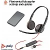 Poly by Plantronics - Blackwire 3225 USB-A Wired Headset - Dual-Ear (Stereo) Wired Over Ear Headphones with Mic - Connect to PC/Mac via USB-A or Mobile/Tablet via 3.5 mm Connector (209747-22) Poly by Plantronics - Blackwire 3225 USB-A Wired Headset - Dual-Ear (Stereo) Wired Over Ear Headphones with Mic - Connect to PC/Mac via USB-A or Mobile/Tablet via 3.5 mm Connector (209747-22)