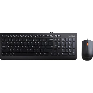 Lenovo 300 Wired Keyboard and Mouse Combo (Black)