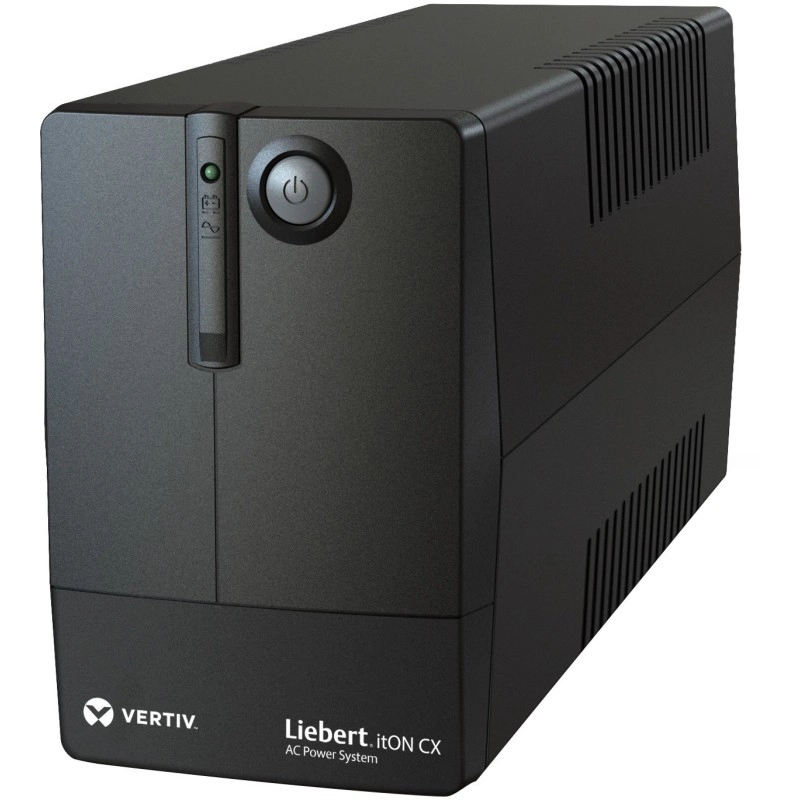 Vertiv Liebert ITON CX 1000 VA with 2 X 7 AH Battery 526110003000 220 V Line-interactive Tower Model UPS with Overload Protection 4 Outlet Plugs Vertiv Liebert ITON CX 1000 VA with 2 X 7 AH Battery 526110003000 220 V Line-interactive Tower Model UPS with Overload Protection 4 Outlet Plugs
