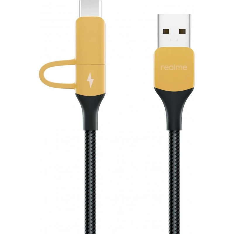 realme 2-in-1 Cable 2 A 1.5 m 4818187 (Compatible with Mobile, Tablet, Earphone, Black, One Cable) realme 2-in-1 Cable 2 A 1.5 m 4818187 (Compatible with Mobile, Tablet, Earphone, Black, One Cable)
