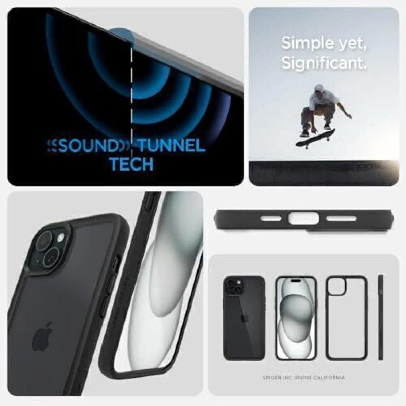 Spigen Sand Crystal Back Cover for Apple iphone 15 (Black, Pack of: 1) Spigen Sand Crystal Back Cover for Apple iphone 15 (Black, Pack of: 1)