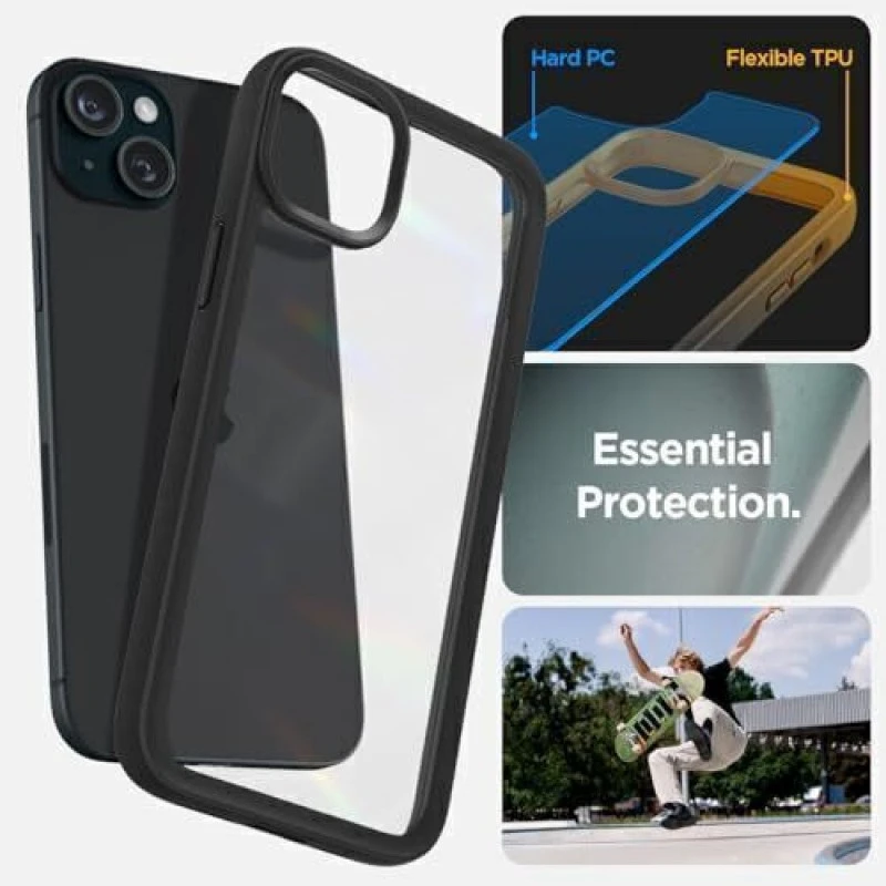 Spigen Sand Crystal Back Cover for Apple iphone 15 (Black, Pack of: 1) Spigen Sand Crystal Back Cover for Apple iphone 15 (Black, Pack of: 1)