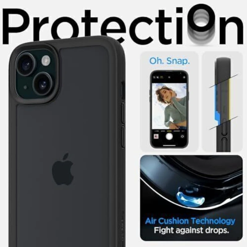 Spigen Sand Crystal Back Cover for Apple iphone 15 (Black, Pack of: 1) Spigen Sand Crystal Back Cover for Apple iphone 15 (Black, Pack of: 1)