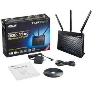 Asus AC1900 RT AC68U Dual-Band Wireless Gigabit Router (Black)