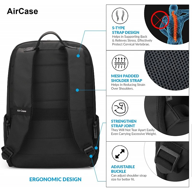 AirCase C39 Laptop Backpack Rucksacks Bag Case Cover for 13-Inch, 14-Inch, 15-Inch Laptop Blue AirCase C39 Laptop Backpack Rucksacks Bag Case Cover for 13-Inch, 14-Inch, 15-Inch Laptop Blue