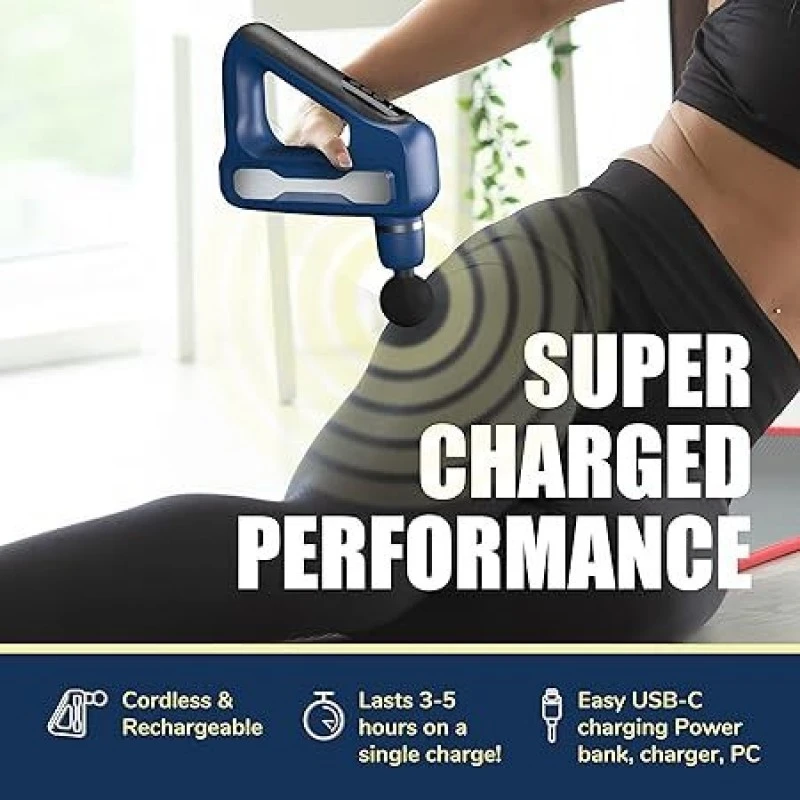caresmith CS379 CHARGE Flex Cordless Massage Gun Massager caresmith CS379 CHARGE Flex Cordless Massage Gun Massager