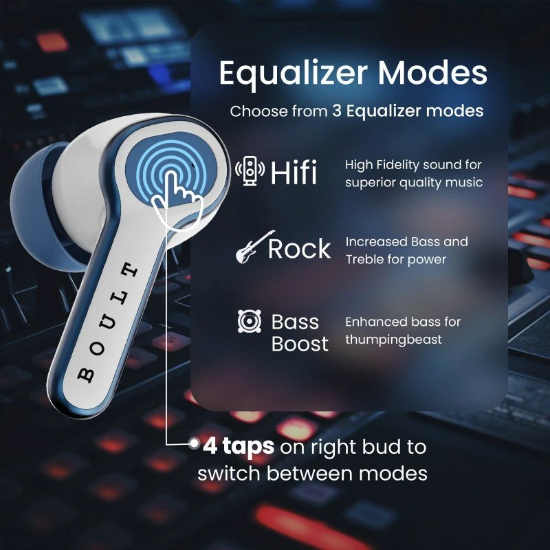 Boult Audio Curve Buds Pro with 100H Playtime, 4 Mics Clear Calling (Nautical Black) Boult Audio Curve Buds Pro with 100H Playtime, 4 Mics Clear Calling (Nautical Black)
