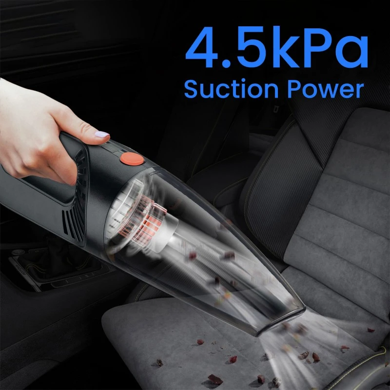 AGARO CV1079, Portable, Handheld, 12V DC /110W, 4.5KPA Power Socket, 14.7ft Long Cord Car Vacuum Cleaner (Black) AGARO CV1079, Portable, Handheld, 12V DC /110W, 4.5KPA Power Socket, 14.7ft Long Cord Car Vacuum Cleaner (Black)
