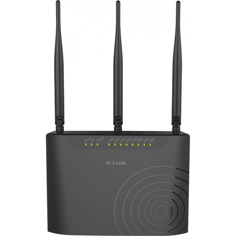 D-Link DSL-2877AL Dual Band Wireless AC750 ADSL2+ Modem Router (Black) D-Link DSL-2877AL Dual Band Wireless AC750 ADSL2+ Modem Router (Black)