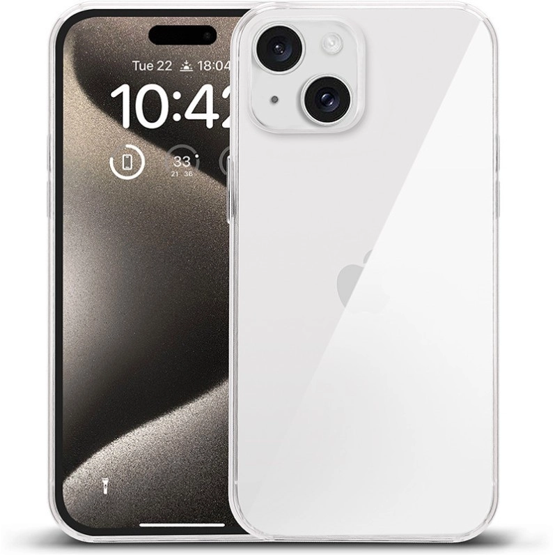 DUCE by GRIPP Back Cover for Apple iPhone 15  (Transparent, Dual Protection, Pack of: 1)