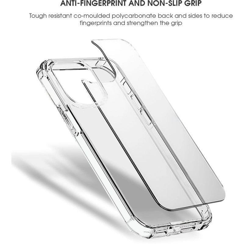 DUCE by GRIPP Back Cover for Apple iPhone 15  (Transparent, Dual Protection, Pack of: 1)