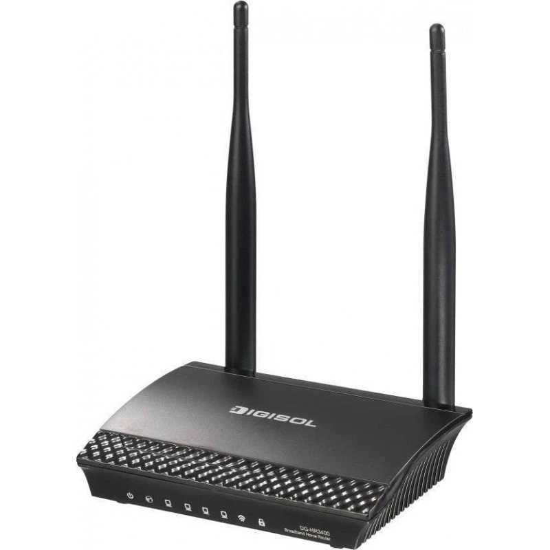 DIGISOL DG-HR3400 300 mbps Wireless Router (Black, Single Band) DIGISOL DG-HR3400 300 mbps Wireless Router (Black, Single Band)