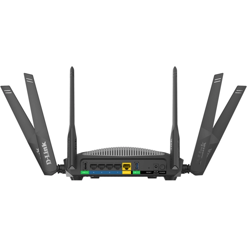 D-Link DIR-3040 Mesh Router 2.4 GHz, 5 GHz 3000 Mbps Wifi Speed Tri Band External Antenna Ethernet (Cable Broadband)  (Black)