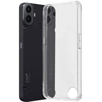 Flipkart SmartBuy Back Cover for CMF by Nothing Phone 1  (Transparent, Dual Protection, Silicon, Pack of: 1)