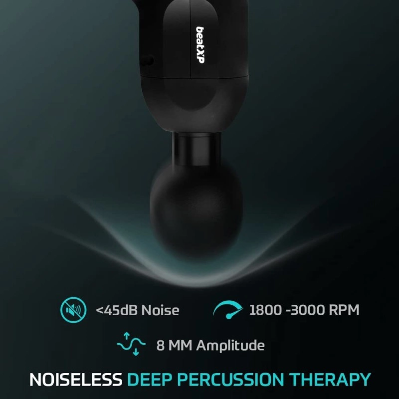 beatXP Deep Tissue Massage Gun Percussion Muscle Massager for Full Body Pain Relief of Neck, Shoulder, Back, Foot 