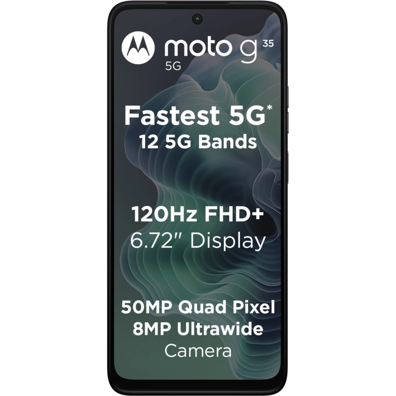 Motorola G35 5G (Midnight Black, 4GB RAM, 128GB Storage) | Powerful Performance | 50MP AI Camera | 5000mAh Battery