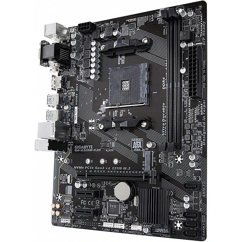 GIGABYTE GA-A320M-S2H (AMD Ryzen AM4 / MicroATX / 2xDDR4/ HDMI/ Realtek ALC887/ 3xPCIe/ USB3.1 Gen 1/ LAN/ Motherboard) GIGABYTE GA-A320M-S2H (AMD Ryzen AM4 / MicroATX / 2xDDR4/ HDMI/ Realtek ALC887/ 3xPCIe/ USB3.1 Gen 1/ LAN/ Motherboard)
